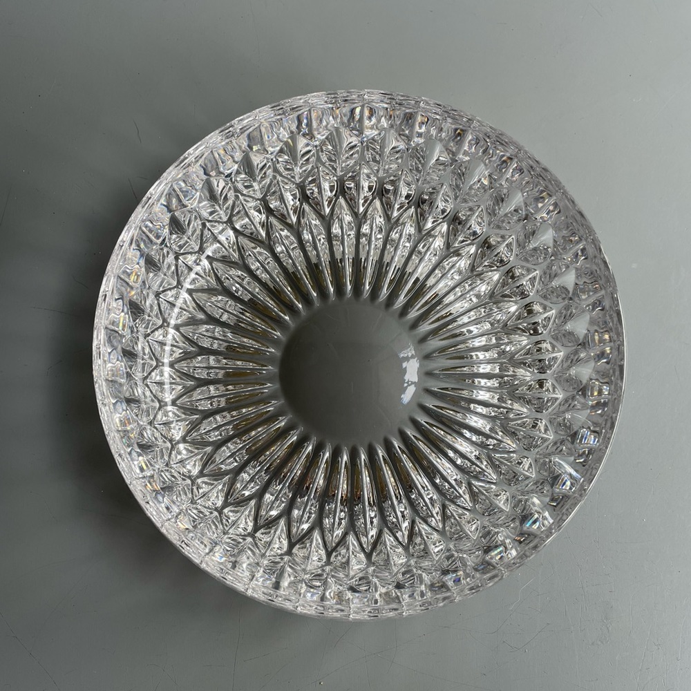 EUC Decorative Heavy Glass Bowl